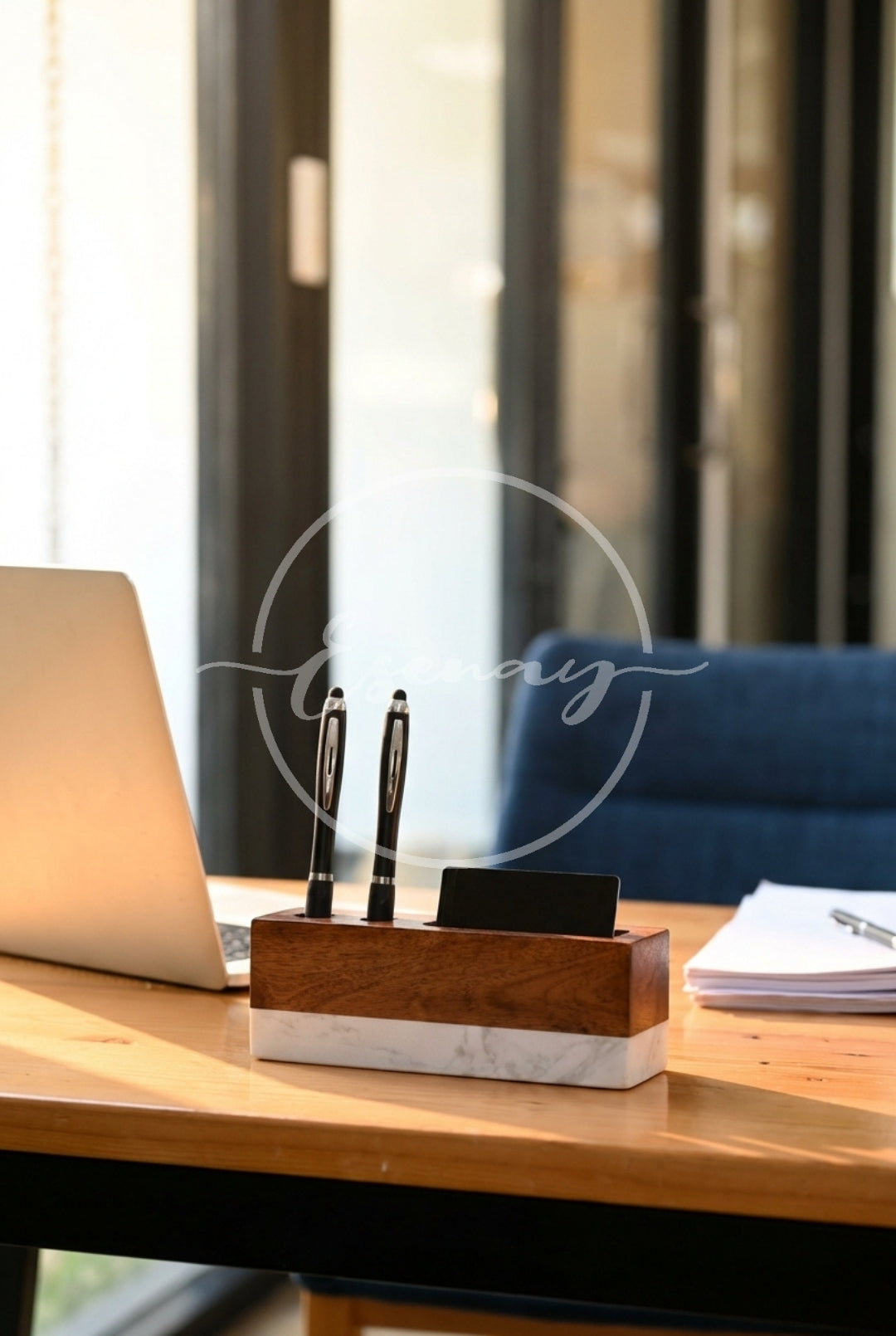 MakerFlo Marble Desk Name Plate Image 1 | 1 Styled Image Mockup