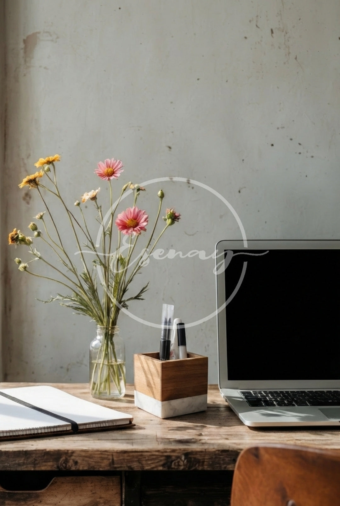 MakerFlo Marble Pen/Pencil Holder Image Bundle | 7 Styled Image Mockups
