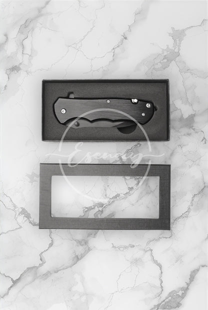 MakerFlo Pocket Knife Images | 3 Styled Image Mockups | Black