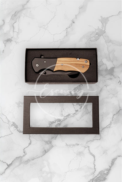 MakerFlo Pocket Knife Images | 3 Styled Image Mockups | Natural