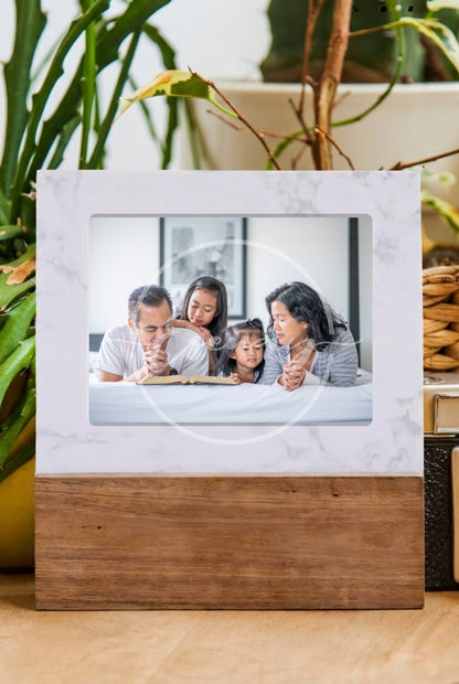 MakerFlo Marble & Wood Picture Frame Image Bundle | 5 Styled Image Mockups