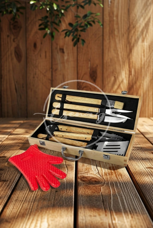 MakerFlo BBQ Grill Set Images | 5 Styled Image Mockups