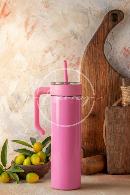 MakerFlo 20oz Skinny Tumbler Image 2 | 1 Styled Image Mockup