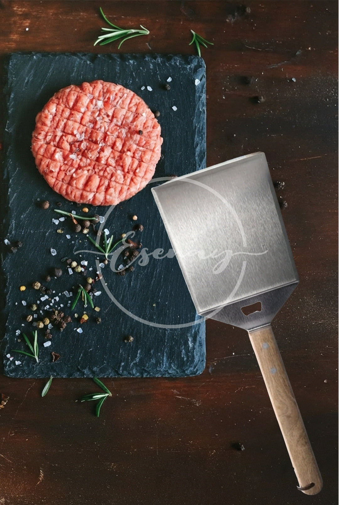 MakerFlo Smash Burger Set Images | 8 Styled Image Mockups