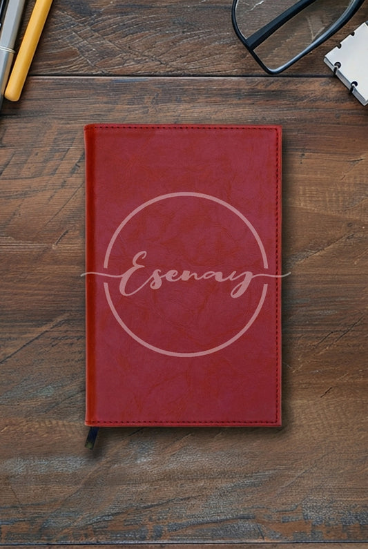 MakerFlo Laserette Notebook Journal Images Set | 3 Styled Image Mockups | Red