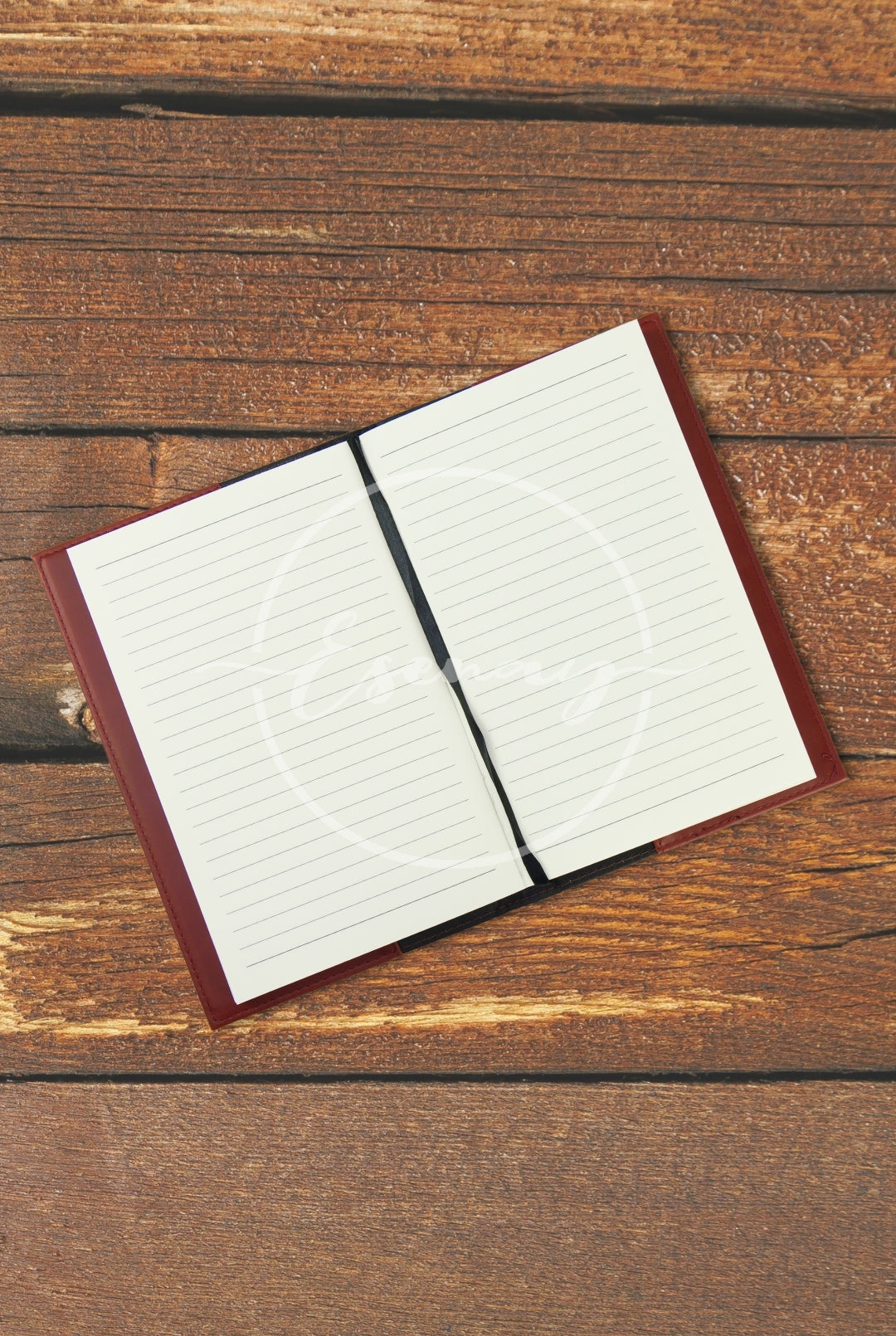 MakerFlo Laserette Notebook Journal Images Set | 3 Styled Image Mockups | Red