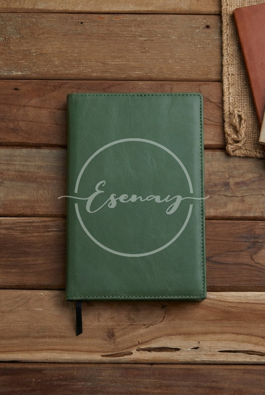 MakerFlo Laserette Notebook Journal Images Set | 3 Styled Image Mockups | Sage