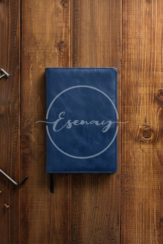 MakerFlo Laserette Notebook Journal Images Set | 3 Styled Image Mockups | Navy